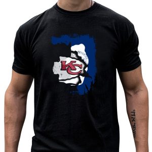 Wyoming State Seal Combined With KC Chiefs T-Shirt