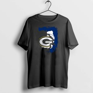 Wyoming State And Green Bay Packers Fusion T-Shirt