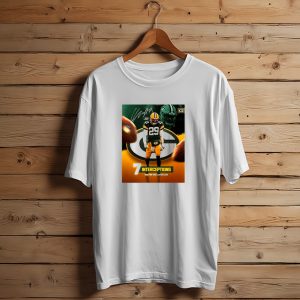 Xavier Mckinney Green Bay Packers Nfl 7 Interceptions Tied For The League Lead Signature T-Shirt