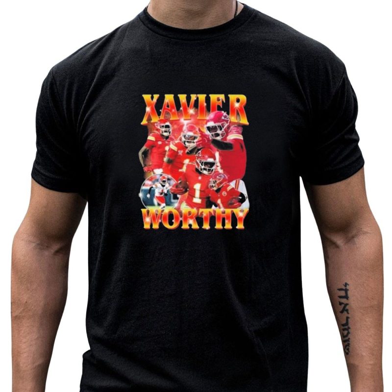 Xavier Worthy Chiefs Super Bowl Champions 2025 T Shirt T Shirt 1 1