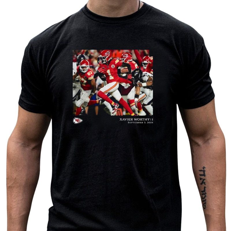 Xavier Worthy Kansas City Chiefs Week 1 September 5 T Shirt T Shirt 1 1