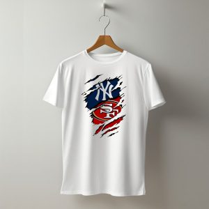 Yankees 49Ers Ny Sf Sports Logo Mashup T-Shirt