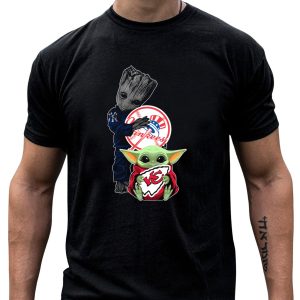 Yankees Groot Chiefs Baby Yoda T-Shirt