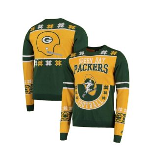 Yellow Green Bay Packers Ugly Sweater