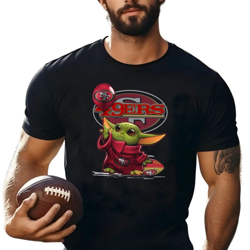 Yoda 49Ers Sf Balloon Football T Shirt T Shirt 1