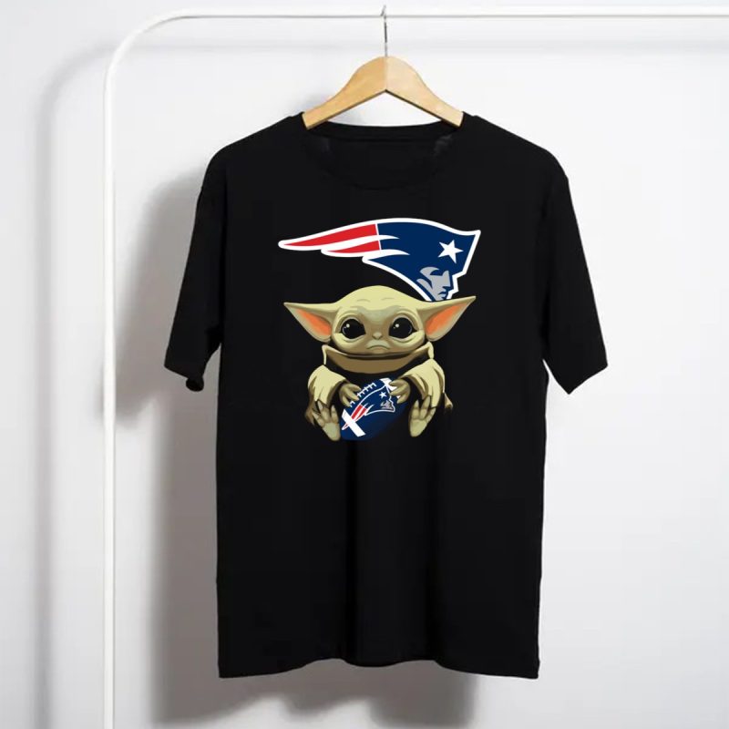 Yoda Baby Patriots Football Star Wars Crossover T Shirt T Shirt 1