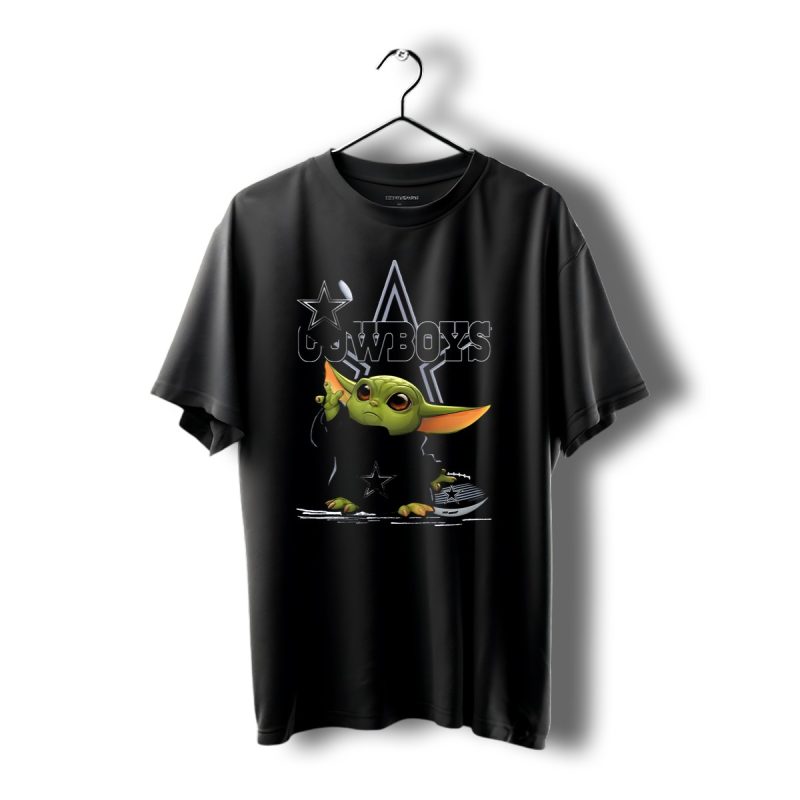 Yoda Dallas Cowboys Star Football Fan T Shirt 1 T Shirt 1 1