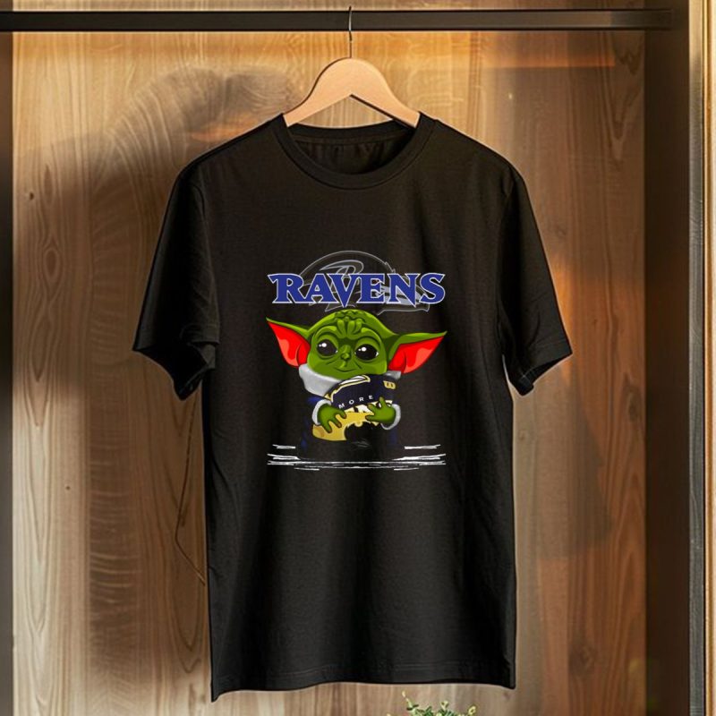 Yoda Holding Baltimore Ravens Football Ravens T Shirt 1 T Shirt 1