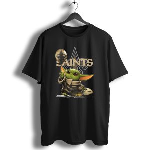 Yoda New Orleans Saints Balloon Football Wilson T Shirt