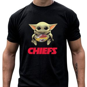 Yoda With Kansas City Chiefs Football T-Shirt