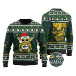Yoda Baby Love Green Bay Packers Ugly Sweater