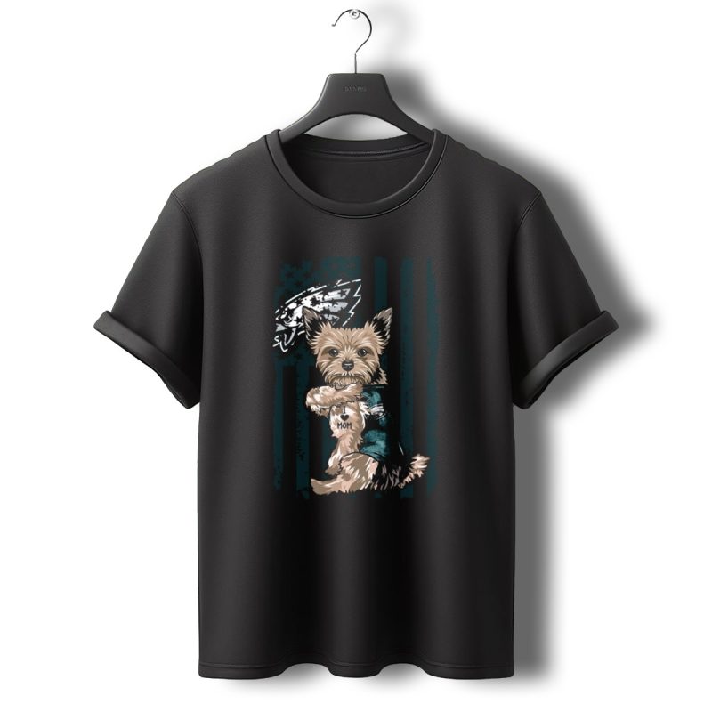 Yorkshire Terrier I Love Mom Philadelphia Eagles T Shirt T Shirt 0 1
