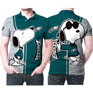 Snoopy Kiss Philadelphia Eagles Logo AOP T-Shirt
