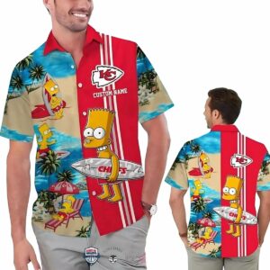 Personalized Bart’s Chiefs Graphic Hawaiian Shirt – Unisex Beach Gift