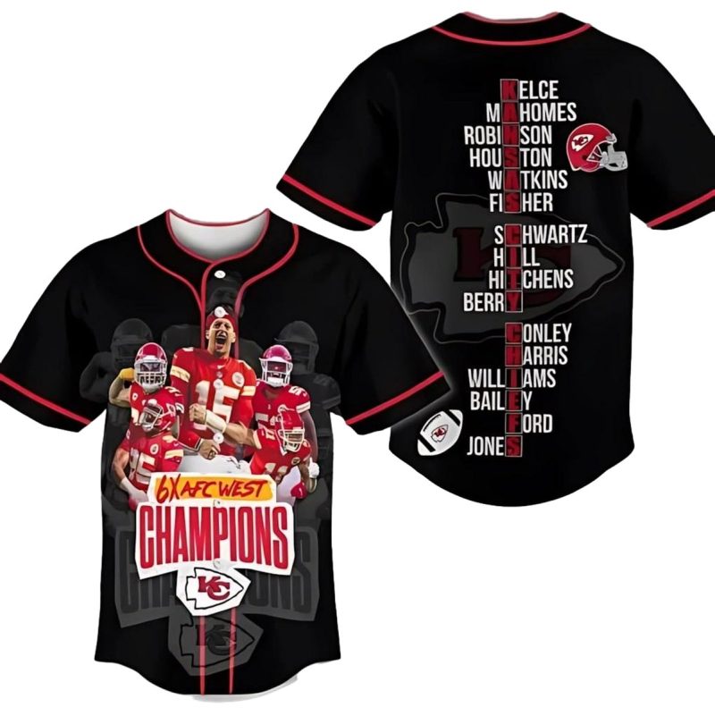 Chiefs 6X Afc Champions Legacy Baseball Jersey