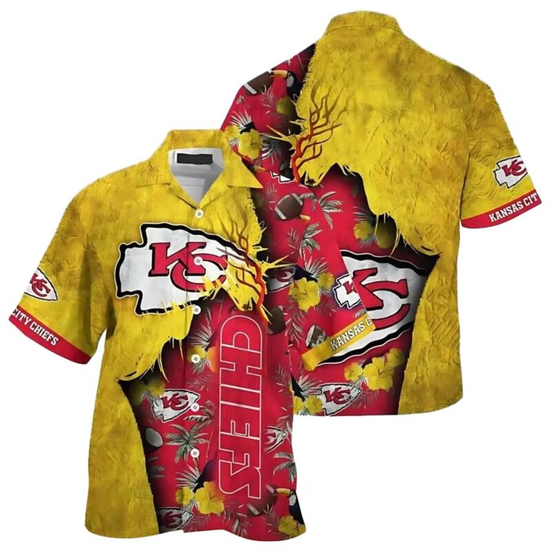 Chiefs Floral Explosion Tropical Hawaiian Shirt