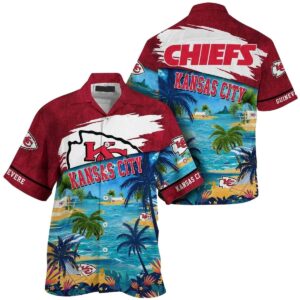 Personalized Chiefs Graphic Hawaiian Shirt – Unisex Aloha Coconut Breeze
