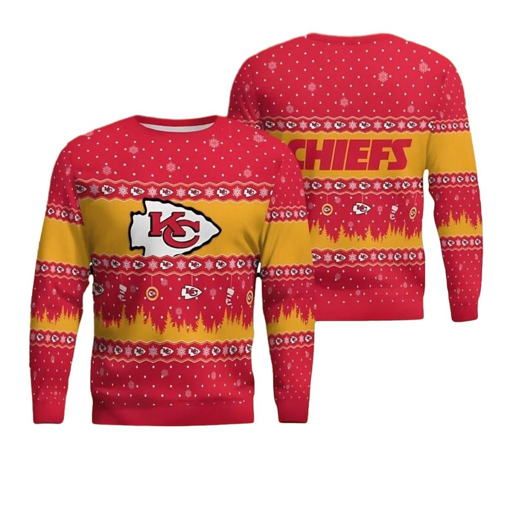 Chiefs Tropical Holiday Ugly Christmas Sweater