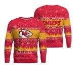 Kansas City Chiefs Logo Lovely Red And Yellow Ugly Sweater