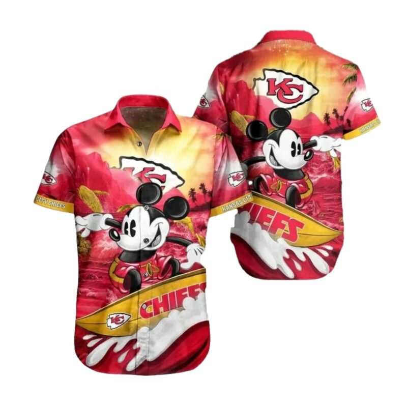 Cool Disney Mickey Mouse Kansas City Chiefs Hawaiian Shirt
