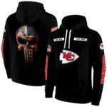 custom kansas city chiefs punisher skull black hoodie fashion forward.jpg