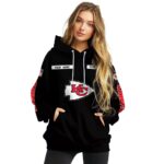 custom kansas city chiefs punisher skull black hoodie high quality.jpg