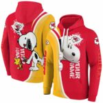 customized kansas city chiefs peeking snoopy red hoodie fashion forward 1.jpg