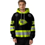 customized kansas city chiefs safety motif black neon green hoodie latest model.jpg