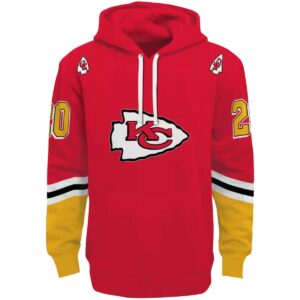 customized kansas city chiefs striped sleeves red hoodie best selling.jpg