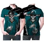 Philadelphia Eagles Hip Hop Skull AOP T-Shirt