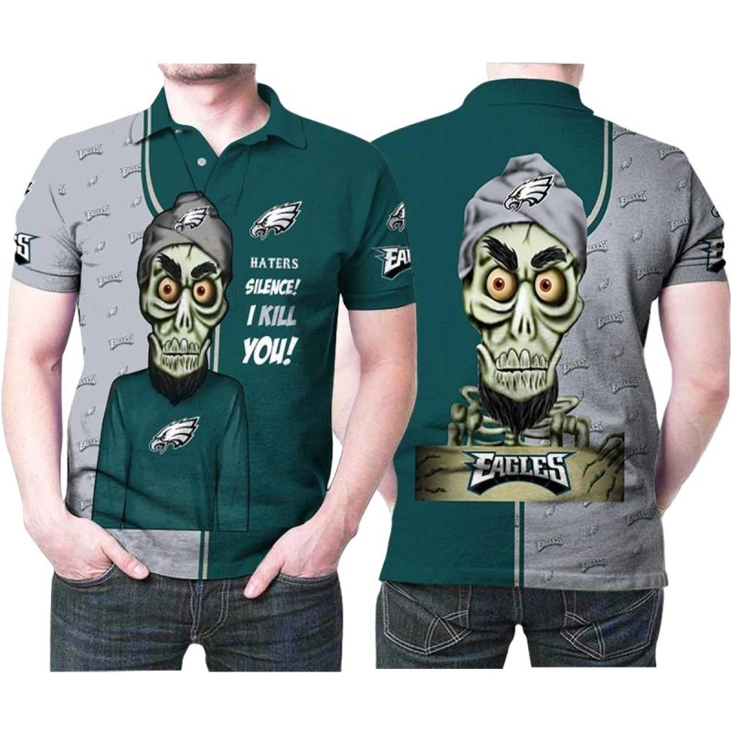 Design Philadelphia Eagles Puppet Haters Silence I Kill You 3D All Over Print Polo Shirt 3380 7Jlsr