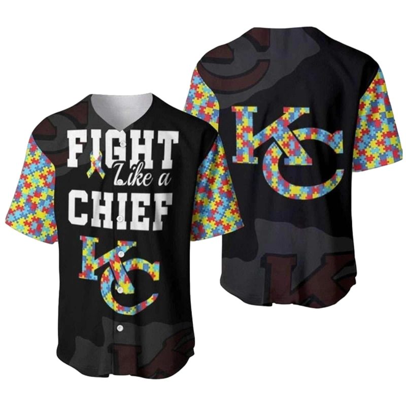 Fight Like A Chiefs Kc Baseball Jersey