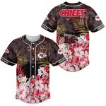 Hibiscus Flower Kansas City Chiefs Baseball Jersey