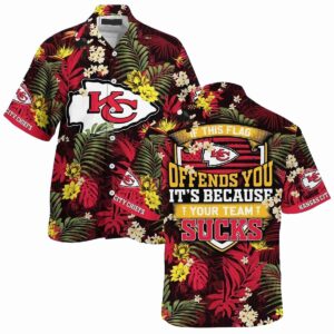 If This Flag Offends You Chiefs Hawaiian Shirt - Unisex Graphic Tee Gift