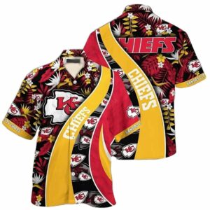 Curves Chiefs Black & Yellow Graphic Hawaiian Shirt – Unisex Aloha Tee