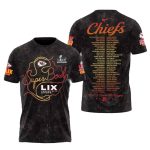 Kansas City Chiefs 2025 Super Bowl Lix Aop Shirt