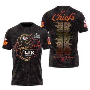 Kansas City Chiefs 2025 Super Bowl LIX AOP Shirt