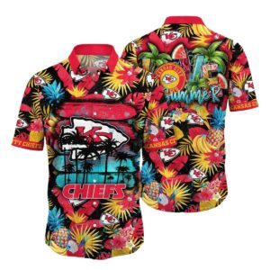 Kansas City Chiefs Aloha Hawaiian Shirt – Unisex Graphic Beach Vacation Tee