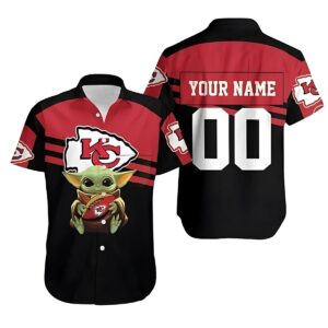 Personalized Kansas City Chiefs Baby Yoda Graphic Hawaiian Shirt – Unisex Gift