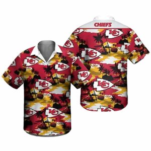 Kansas City Chiefs Graphic Hawaiian Shirt – Unisex Aloha Beach Tee