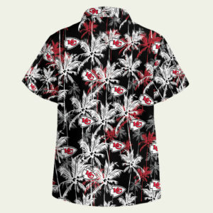 Kansas City Chiefs Black Graphic Hawaiian Shirt – Unisex Summer Fan Tee