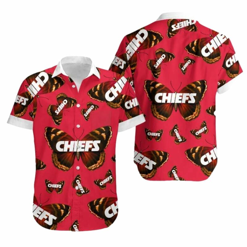 Kansas City Chiefs Butterflies Hawaii Shirt And Shorts Summer Nla00721047043878 Fx83L