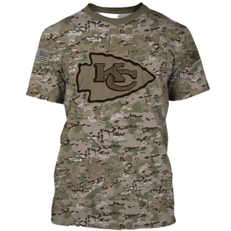 Kansas City Chiefs Camo All Over Print 3D Mens And Womens T Shirts Sizes S 5Xl Pt1322 Sk1 Xkcsm