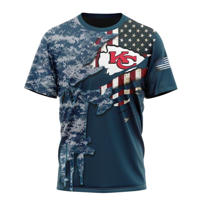 Kansas City Chiefs Camo Patriot T Shirt