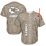 Personalized Kansas City Chiefs Camouflage Spirit Baseball Jersey