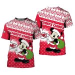 Kansas City Chiefs Christmas Mickey Santa Aop Shirt