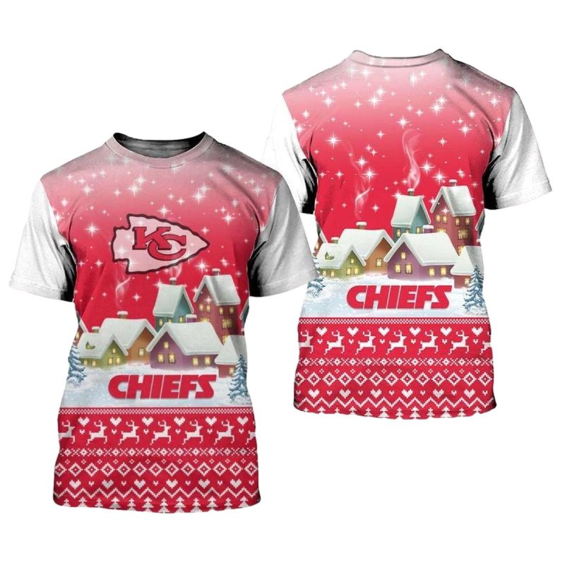 Kansas City Chiefs Christmas Pattern Limited Edition Unisex T Shirts Nla0381106 Bdd4X