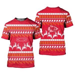 Kansas City Chiefs Christmas Pattern AOP Shirt