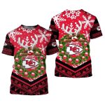Kansas City Chiefs Christmas Reindeer Aop Shirt