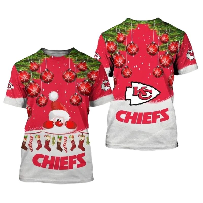 Kansas City Chiefs Christmas Santa Limited Edition Unisex T Shirts Nla0309106 G6Tux